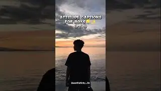 Attitude captions ideas for boys 💡 #ytshorts #shorts #viral #captionforboys #captions