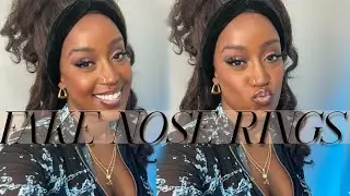 I MISS MY NOSE RING! Try fake nose jewellery with me ⎮ Natt Gee