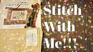 Flosstube #172 Stitch With Me ~ The Drawn Thread ~ Deck The Halls