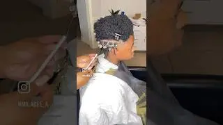 Comb Coil Starter Locs on Short Hair TWA