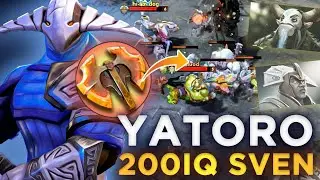 YATORO WTF 200IQ Situational Battle Fury Build Sven  7.31d Dota 2