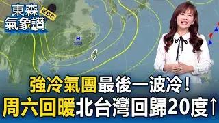 強冷氣團最後一波冷！王淑麗：周六回暖「北台灣回歸20度↑」｜20260123【淑麗氣象讚】