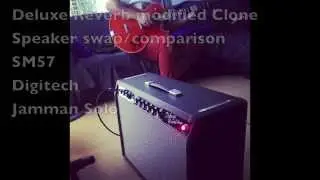 WEBER ALNICO CLASSIC 12A150 VS EMINENCE CANNABIS REX Deluxe Reverb modified clone Gibson ES135