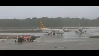Tornado Antalya Flughafen  26.1.2019 +  ganze Geschichte * Tornado Airport Antalya complete story