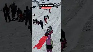 Today Snow Activities Rohtang Pass #rohtangpass #snowactivities #viralvideo #manali