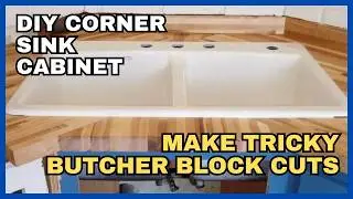 Kitchen Sink in a Corner? DIY Corner Sink Cabinet Build & Install
