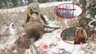 He Shot A 300-Pound Deer, Enough Venison For Him And His Wife For The Winter.