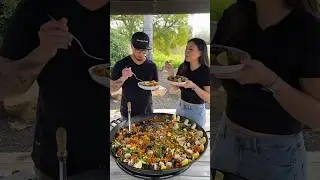 My first time making Paella | MyHealthyDish