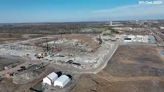 Aerial footage of South Niagara Hospital