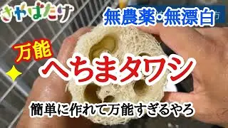 自然素材で万能！失敗しないヘチマスポンジの作り方！【自然乾燥で失敗してませんか？】
