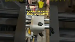 Dewalt DWS779 locking the sliding bevels in place