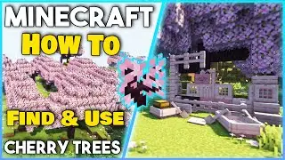 Как НАЙТИ и ИСПОЛЬЗОВАТЬ ВИШНЕВЫЕ ДЕРЕВЬЯ - Minecraft 1.20+ (Простой урок)