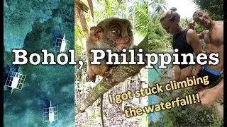 Getting STUCK Climbing a Waterfall! /// Adorable Philippine Tarsiers /// ep. 11- Bohol, Philippines