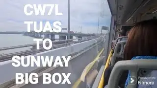 How to go to SUNWAY BIG BOX from TUAS CHECKPOINT by Bus CW7L 🚎 30Mins Bus Ride🔥