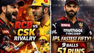 IPL FASTEST FIFTY 9 BALL 51 RUNS BY VIRAT KOHLI #RCBvsCSK  #lyricsvideo #FATESTFIFTY #YOUTUBESEARCH 
