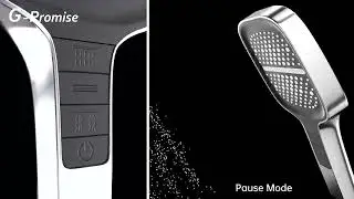 🚿 G-Promise 8-Function Handheld Shower | One-Button Switching & Real Water Flow Demo