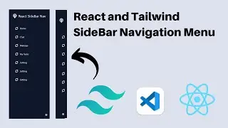Sidebar Navigation Menu Tutorial using React js and Tailwind css  | React js and tailwind css