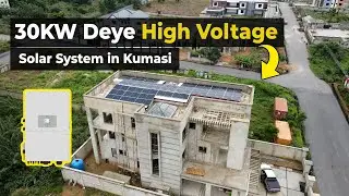 Massive Home Powered by a 30kW Deye High Voltage Solar System in Kumasi