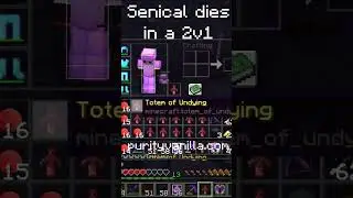 Senical dies on Purity Vanilla #cpvp #minecraft #shorts