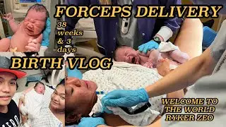 BIRTH VLOG 🇨🇦 | SURGICAL FORCEPS DELIVERY | LABOR AND DELIVERY OF OUR FIRST BABY BOY | 38 WEEKS
