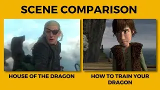 House of the Dragon Vs How To Train Your Dragon - Dragon Fight Scene Comparison