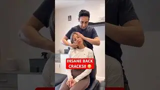 EXTREMELY LOUD AND SATISFYING BACK CRACKS!! #asmr #satisfying #osteopath #chiropractic