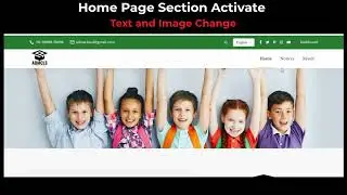 AdmCls Tutorial: Activate Home Page Sections & Update Text & Images | Website Customization Guide