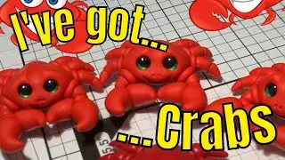 How to make a crab from polymer clay, with the help of other crabs!