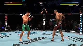 EA SPORTS UFC 5 Allen ridiculous headkick combo KO
