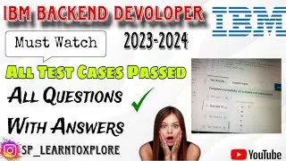 IBM 2023-2024 Backend Devoloper Coding Questions with Answers 🤔 || IBM Coding Test || #ibm