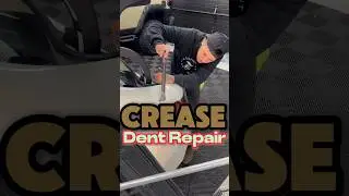 How to fix a crease dent | Pdr tutorial #autobodyrepair #paintlessdentrepair #cardentrepair