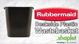 Rubbermaid Deskside Plastic Wastebasket