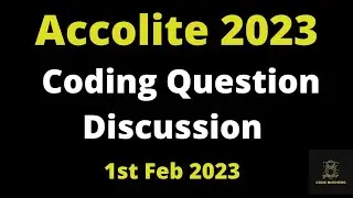 Accolite Digital Coding Questions And Answers | Accolite Hiring 2023