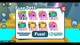 Fusing 3 Dark Matter Legendary Haxolotls | Pet Simulator X
