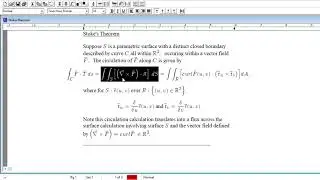 Stoke's Theorem - Calculus III