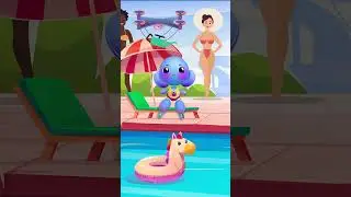Buddy&rsquo;s Pool Day | Buddy the Robot | English for Kids | Buddy.ai  #buddyai #animation #funny
