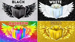 Choose Your Gift 4 Gift Box Challenge🖤🤍🌈⭐