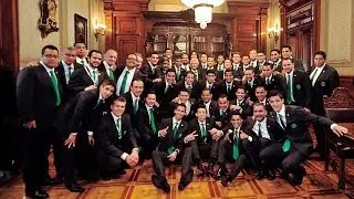Abanderamiento de la Selecci&oacute;n Mayor de Futbol rumbo a la Copa del Mundo, Brasil 2014