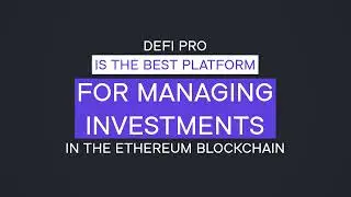 DeFi PRO - The easiest way of investing