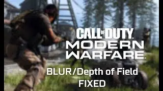Call of Duty Modern Warfare 2019 Blur/Depth of field Fixed!