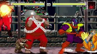 AN Mugen #554: Santa Claus & SSJ Goku VS Turles & Lord Slug