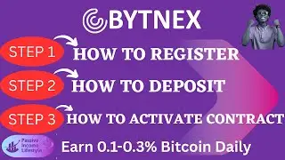 Bytnex -  [COMPUTER USER] - STEPS 1 to 3: - How To Register, Deposit, & Activate A Contract