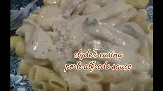 pork alfredo sauce | quick and easy