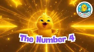 The Number 4!🐥 Nursery Rhymes & Educational Cartoons for Kids | Lala Koukou USA 🎵