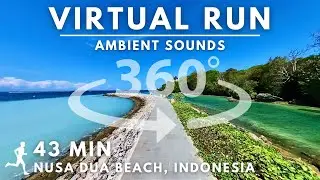 360&deg; Virtual Running Video For Treadmill in #Bali Nusa Dua Beach #virtualrunningtv #Indonesia
