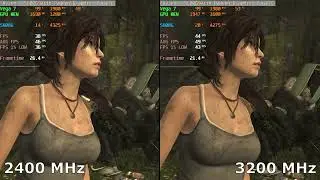 AMD Ryzen 5 5600G 2400MHz and 3200MHz Memory Speed Comparison Test