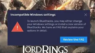Incompatible Windows Settings Bluestacks | 2022 | Fixy Fix