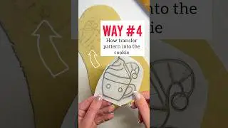 How to transfer image to the cookie.  #royalicing #sugarcookies #cakedecorating #baking #cookies