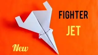 New Paper Fighter Jet / Easy Origami Fighter Jet Step by Step Folding 