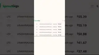 Check my withdraw from sproutgigs  54$